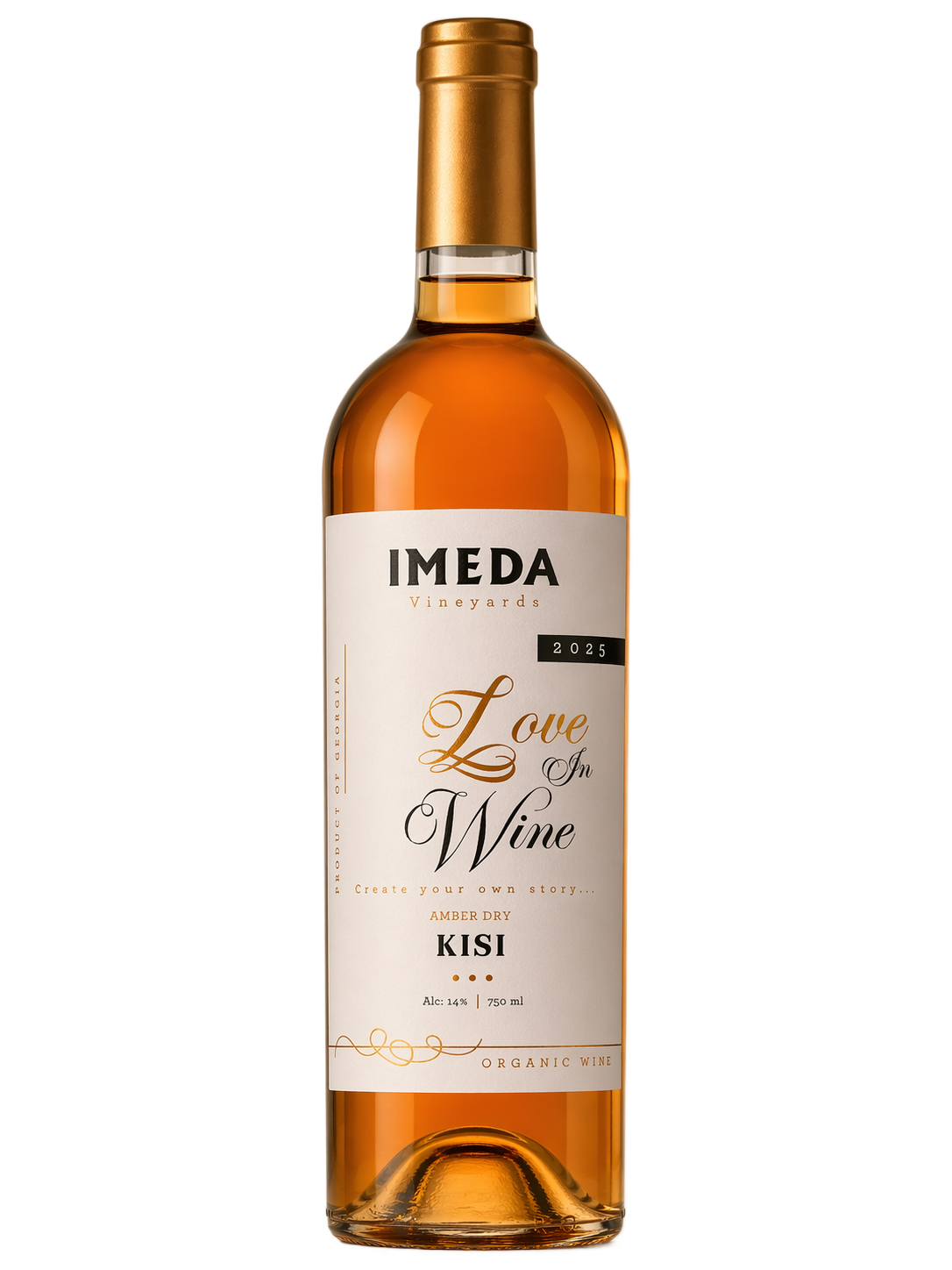 Kisi wine bottle from IMEDA Vineyards