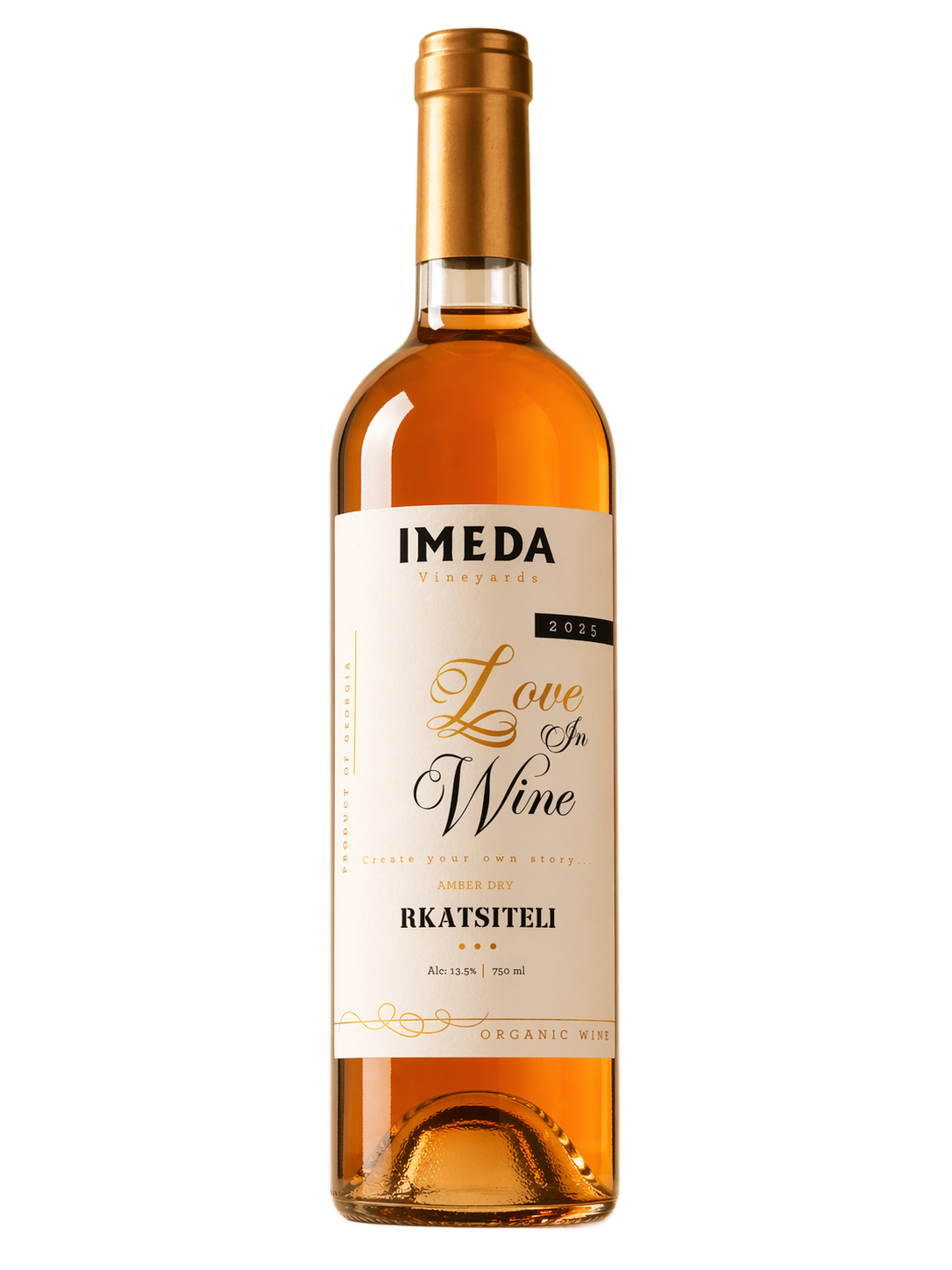 Rkatsiteli wine bottle from IMEDA Vineyards